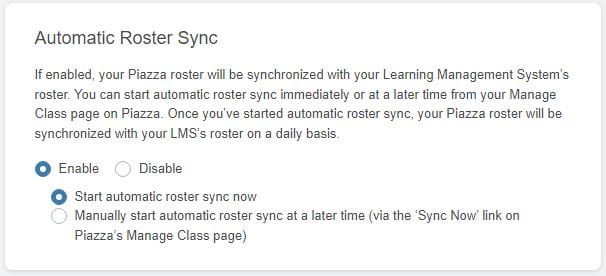 Automatic Roster Sync